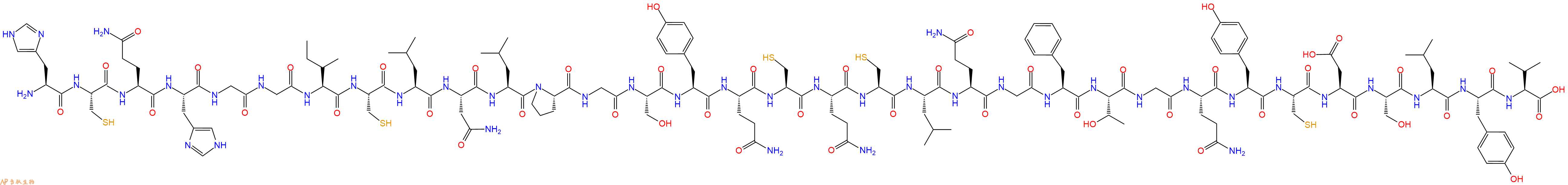 专肽生物产品H2N-His-Cys-Gln-His-Gly-Gly-Ile-Cys-Leu-Asn-Leu-Pro-Gly-Ser-Tyr-Gln-Cys-Gln-Cys-Leu-Gln-Gly-Phe-Thr-Gly-Gln-Tyr-Cys-Asp-Ser-Leu-Tyr-Val-OH