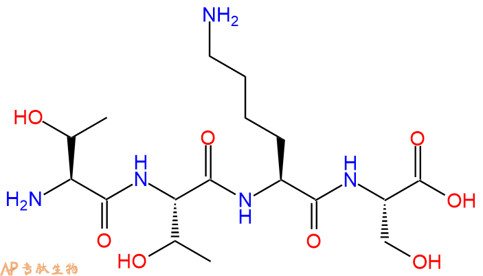专肽生物产品H2N-Thr-Thr-Lys-Ser-OH