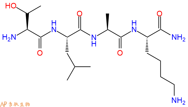 专肽生物产品H2N-Thr-Leu-Ala-Lys-CONH2