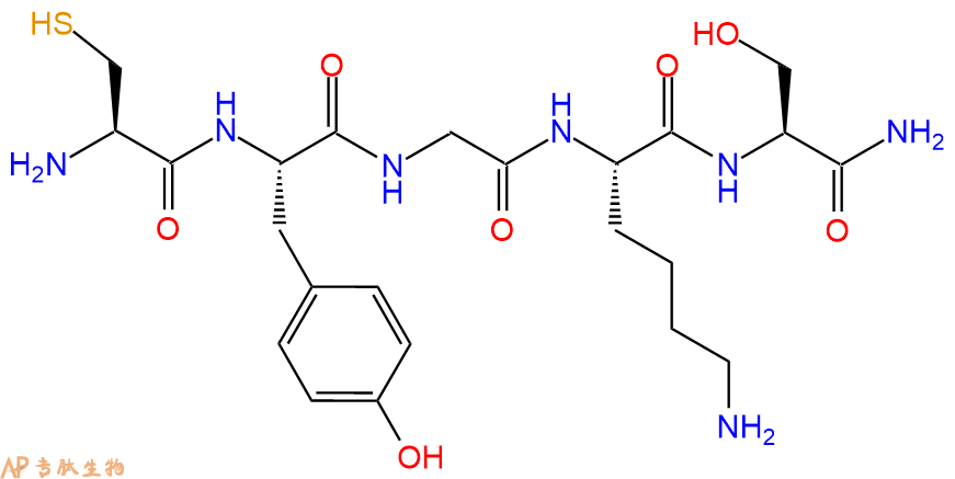 专肽生物产品H2N-Cys-Tyr-Gly-Lys-Ser-CONH2