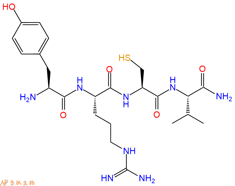 专肽生物产品H2N-Tyr-Arg-Cys-Val-CONH2