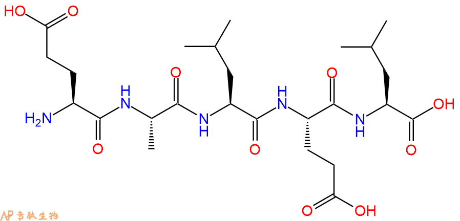 专肽生物产品H2N-Glu-Ala-Leu-Glu-Leu-OH