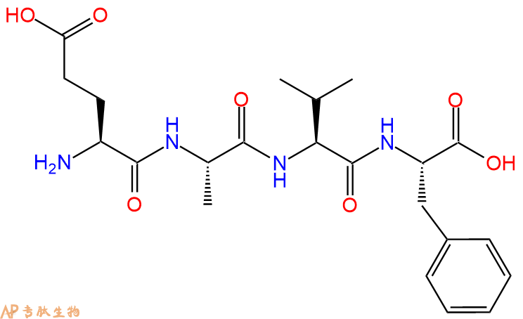 专肽生物产品H2N-Glu-Ala-Val-Phe-OH