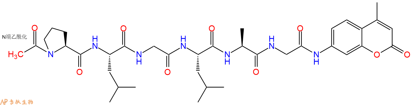 专肽生物产品Ac-Pro-Leu-Gly-Leu-Ala-Gly-AMC