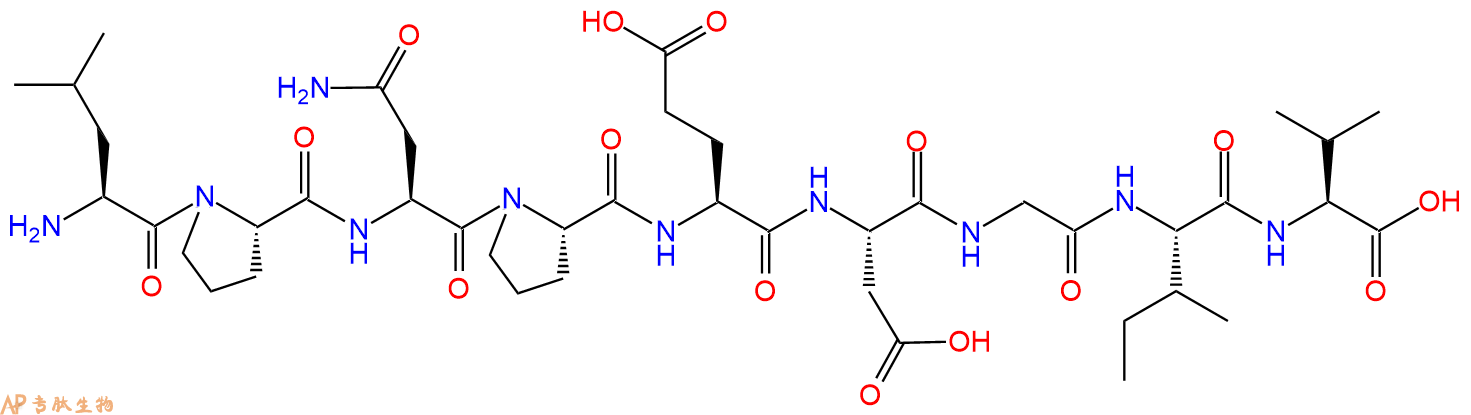专肽生物产品H2N-Leu-Pro-Asn-Pro-Glu-Asp-Gly-Ile-Val-OH
