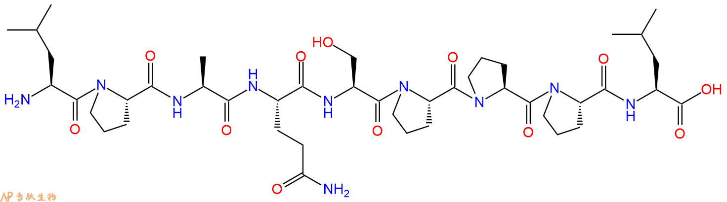 专肽生物产品H2N-Leu-Pro-Ala-Gln-Ser-Pro-Pro-Pro-Leu-OH