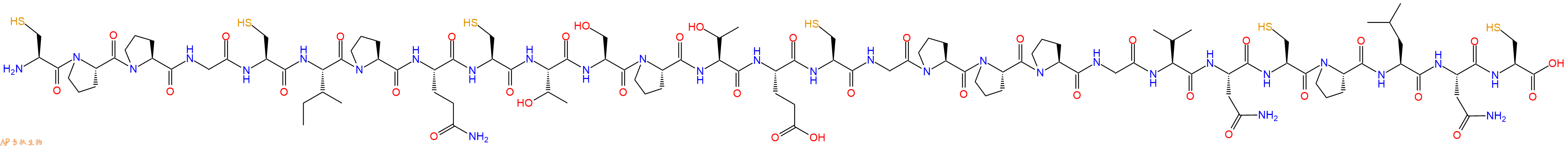专肽生物产品H2N-Cys-Pro-Pro-Gly-Cys-Ile-Pro-Gln-Cys-Thr-Ser-Pro-Thr-Glu-Cys-Gly-Pro-Pro-Pro-Gly-Val-Asn-Cys-Pro-Leu-Asn-Cys-OH