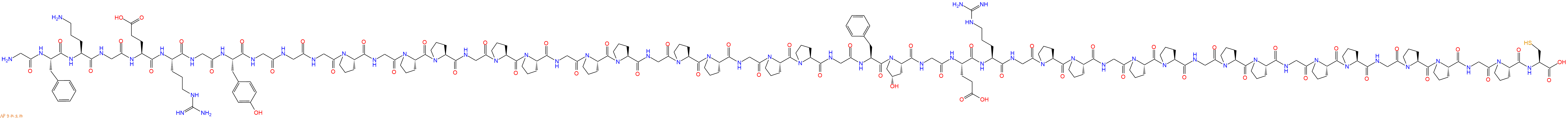 专肽生物产品H2N-Gly-Phe-Orn-Gly-Glu-Arg-Gly-Tyr-Gly-Gly-Gly-Pro-Gly-Pro-Pro-Gly-Pro-Pro-Gly-Pro-Pro-Gly-Pro-Pro-Gly-Pro-Pro-Gly-Phe-Hyp-Gly-Glu-Arg-Gly-Pro-Pro-Gly-Pro-Pro-Gly-Pro-Pro-Gly-Pro-Pro-Gly-Pro-Pro-Gly-Pro-Cys-OH