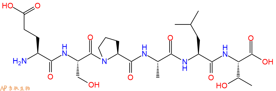 专肽生物产品H2N-Glu-Ser-Pro-Ala-Leu-Thr-OH