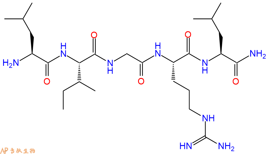 专肽生物产品H2N-Leu-Ile-Gly-Arg-Leu-CONH2