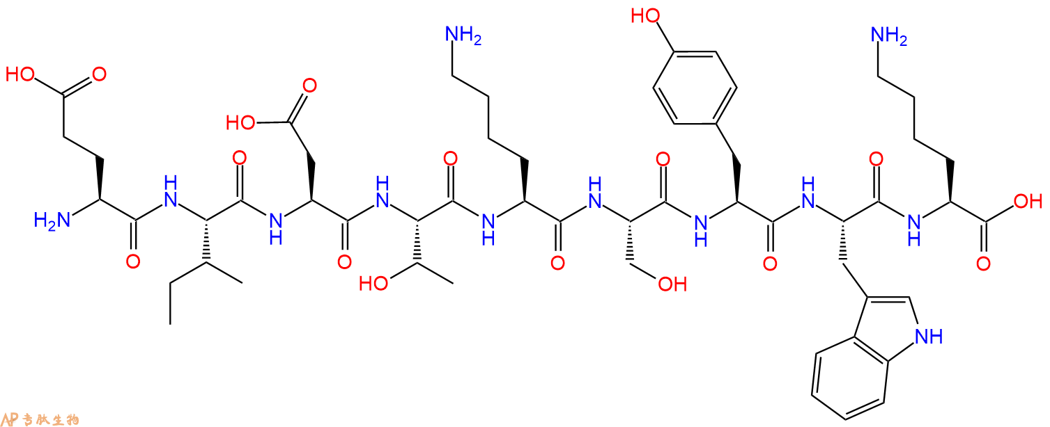专肽生物产品H2N-Glu-Ile-Asp-Thr-Lys-Ser-Tyr-Trp-Lys-OH
