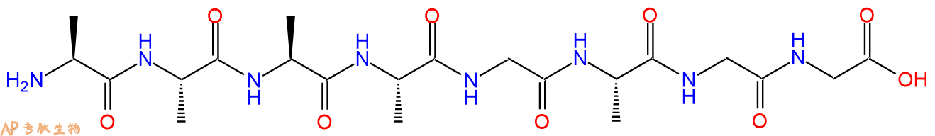 专肽生物产品H2N-Ala-Ala-Ala-Ala-Gly-Ala-Gly-Gly-OH