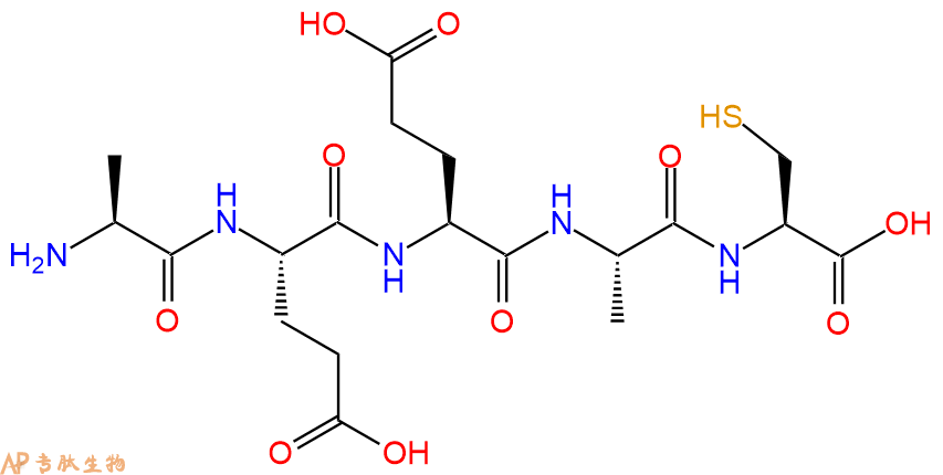 专肽生物产品H2N-Ala-Glu-Glu-Ala-Cys-OH