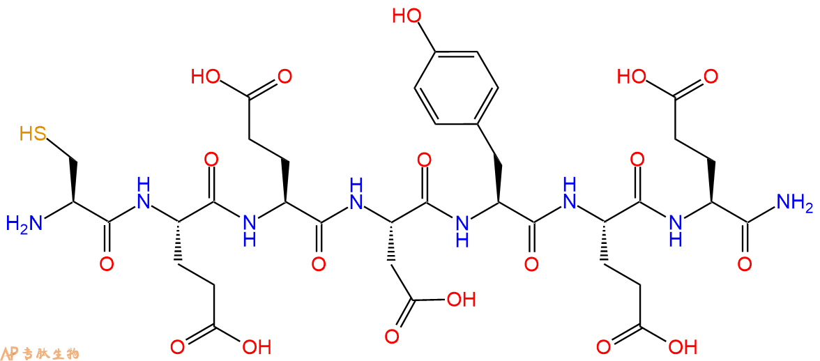 专肽生物产品H2N-Cys-Glu-Glu-Asp-Tyr-Glu-Glu-CONH2