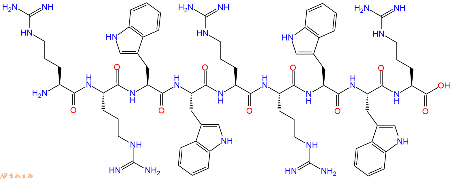 专肽生物产品H2N-Arg-Arg-Trp-Trp-Arg-Arg-Trp-Trp-Arg-OH