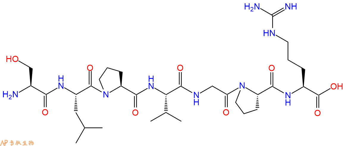 专肽生物产品H2N-Ser-Leu-Pro-Val-Gly-Pro-Arg-OH