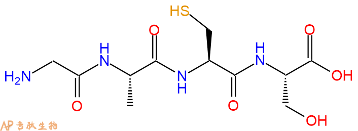 专肽生物产品H2N-Gly-Ala-Cys-Ser-OH