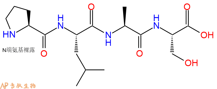 专肽生物产品H2N-Pro-Leu-Ala-Ser-OH