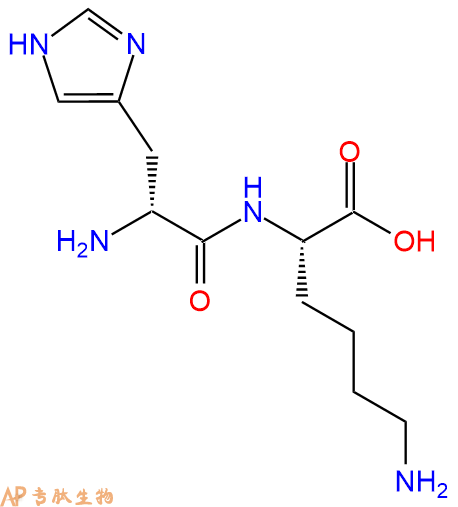 专肽生物产品H2N-DHis-Lys-OH