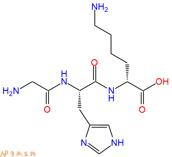 专肽生物产品H2N-Gly-His-DLys-OH