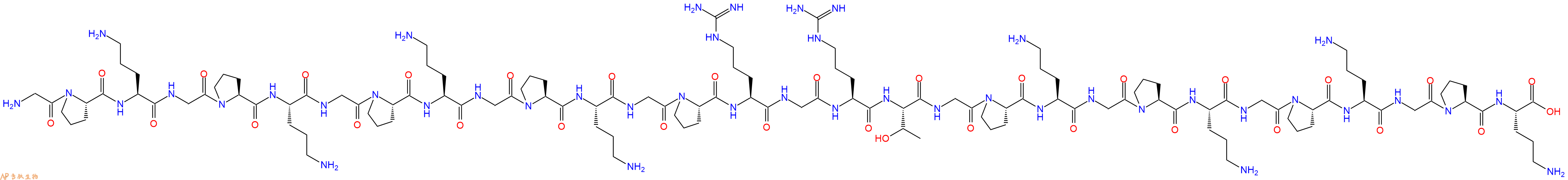 专肽生物产品H2N-Gly-Pro-Orn-Gly-Pro-Orn-Gly-Pro-Orn-Gly-Pro-Orn-Gly-Pro-Arg-Gly-Arg-Thr-Gly-Pro-Orn-Gly-Pro-Orn-Gly-Pro-Orn-Gly-Pro-Orn-OH