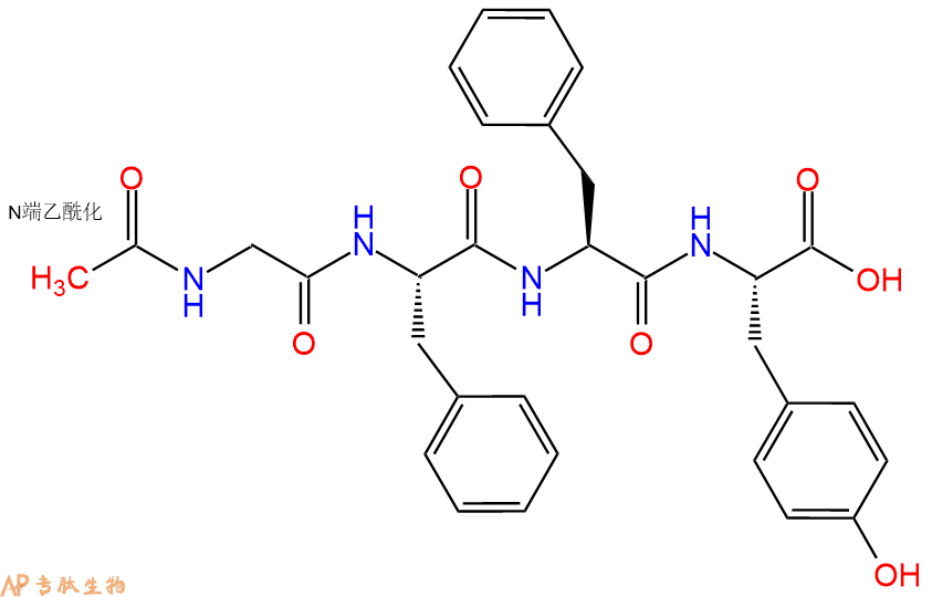专肽生物产品Ac-Gly-Phe-Phe-Tyr-OH
