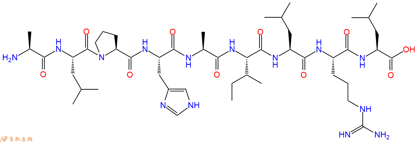 专肽生物产品H2N-Ala-Leu-Pro-His-Ala-Ile-Leu-Arg-Leu-OH