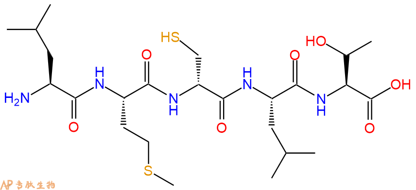 专肽生物产品H2N-Leu-Met-DCys-Leu-Thr-OH