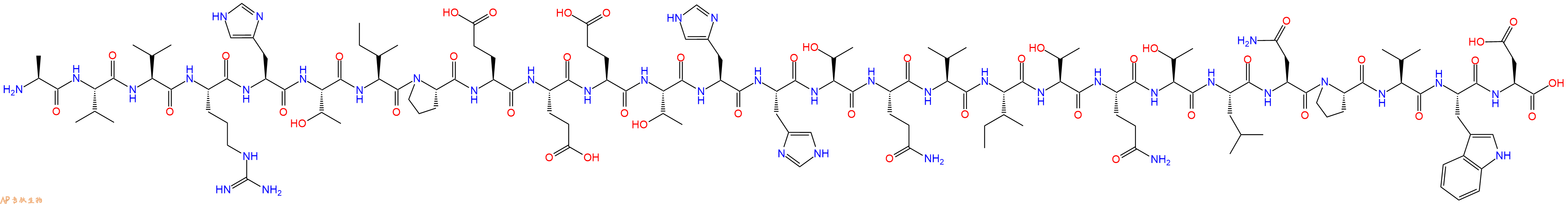 专肽生物产品H2N-Ala-Val-Val-Arg-His-Thr-Ile-Pro-Glu-Glu-Glu-Thr-His-His-Thr-Gln-Val-Ile-Thr-Gln-Thr-Leu-Asn-Pro-Val-Trp-Asp-OH