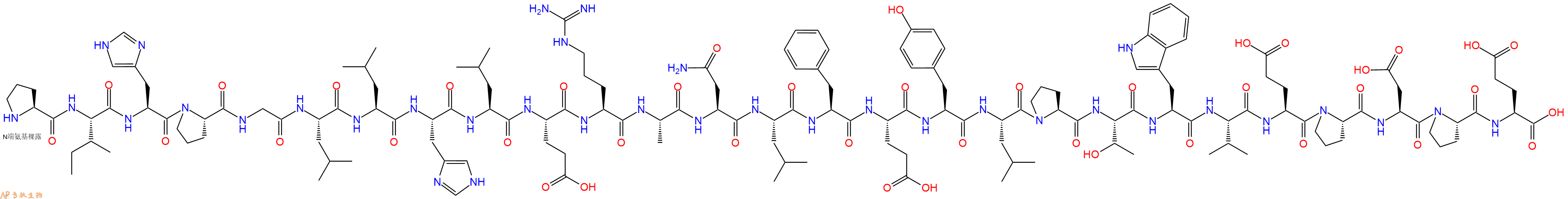 专肽生物产品H2N-Pro-Ile-His-Pro-Gly-Leu-Leu-His-Leu-Glu-Arg-Ala-Asn-Leu-Phe-Glu-Tyr-Leu-Pro-Thr-Trp-Val-Glu-Pro-Asp-Pro-Glu-OH