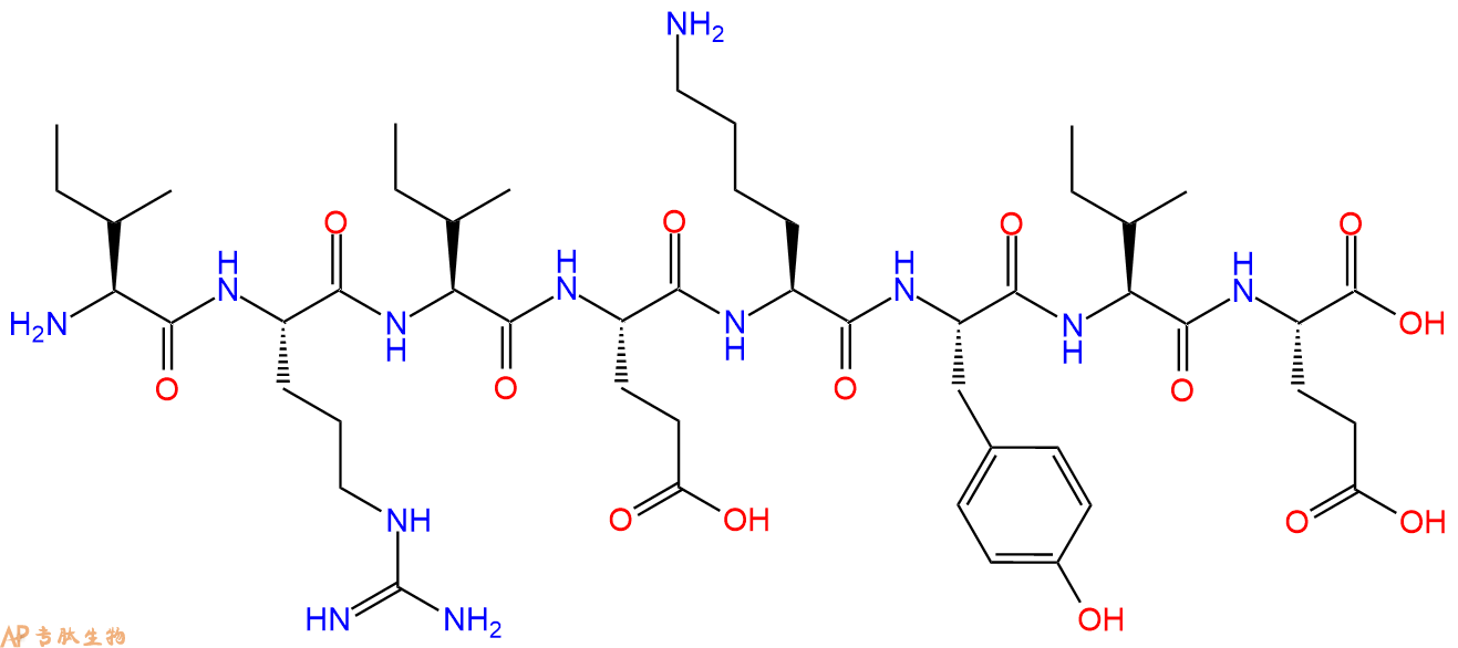 专肽生物产品H2N-Ile-Arg-Ile-Glu-Lys-Tyr-Ile-Glu-OH