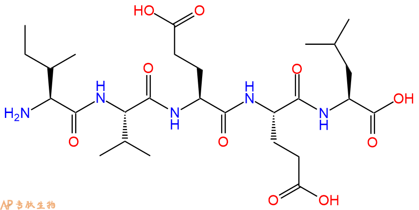 专肽生物产品H2N-Ile-Val-Glu-Glu-Leu-OH