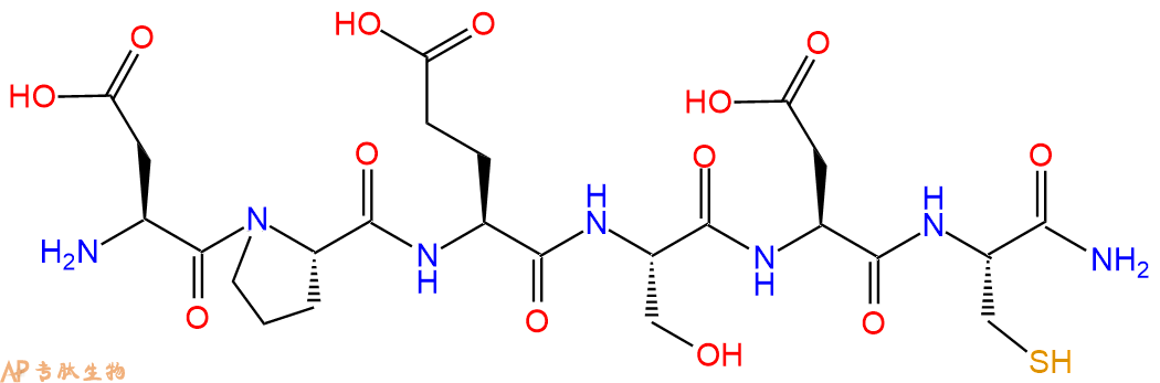 专肽生物产品H2N-Asp-Pro-Glu-Ser-Asp-Cys-CONH2