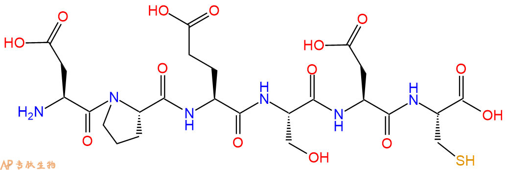 专肽生物产品H2N-Asp-Pro-Glu-Ser-Asp-Cys-OH