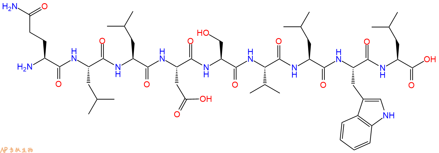 专肽生物产品H2N-Gln-Leu-Leu-Asp-Ser-Val-Leu-Trp-Leu-OH