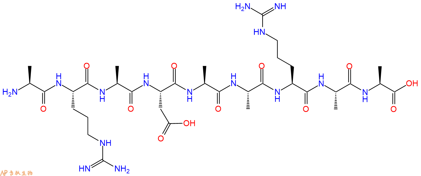 专肽生物产品H2N-Ala-Arg-Ala-Asp-Ala-Ala-Arg-Ala-Ala-OH