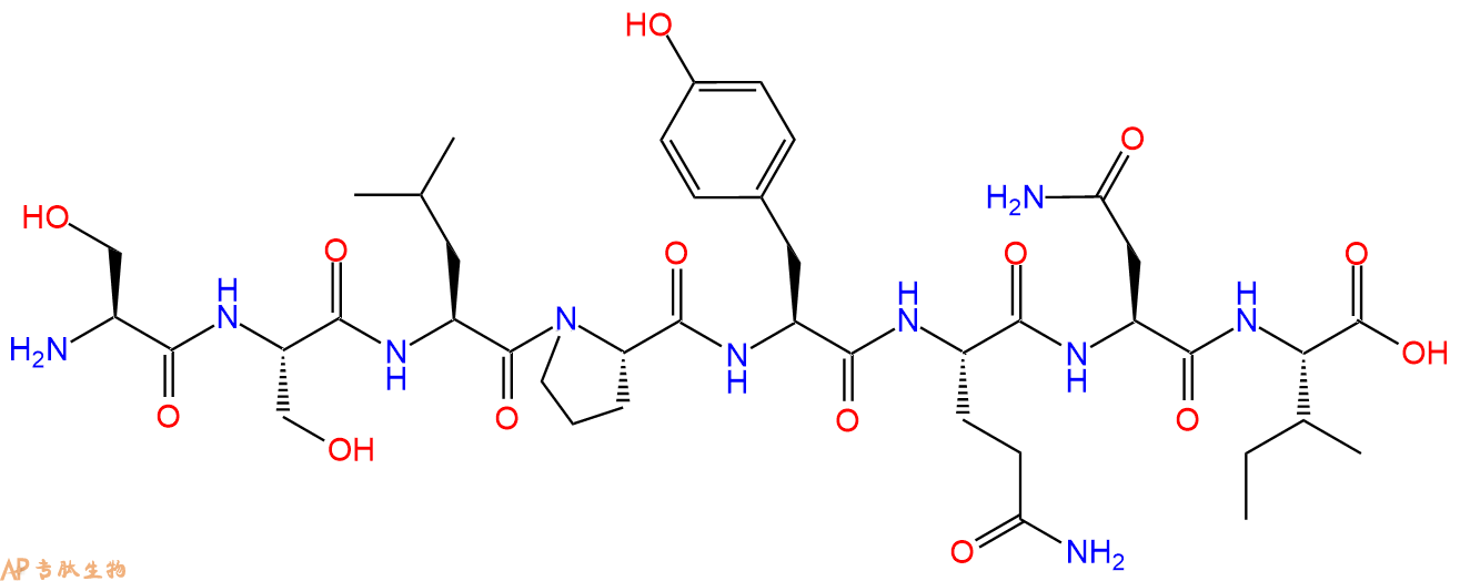 专肽生物产品H2N-Ser-Ser-Leu-Pro-Tyr-Gln-Asn-Ile-OH