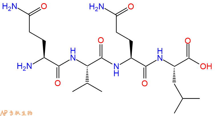 专肽生物产品H2N-Gln-Val-Gln-Leu-OH