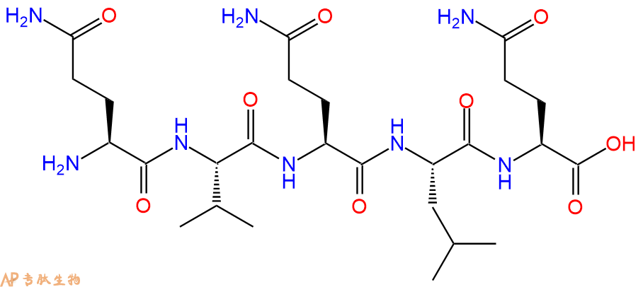 专肽生物产品H2N-Gln-Val-Gln-Leu-Gln-OH