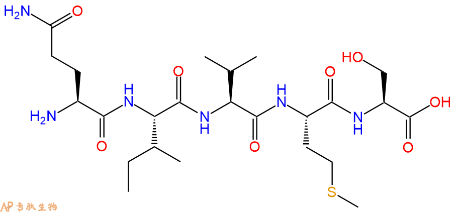 专肽生物产品H2N-Gln-Ile-Val-Met-Ser-OH
