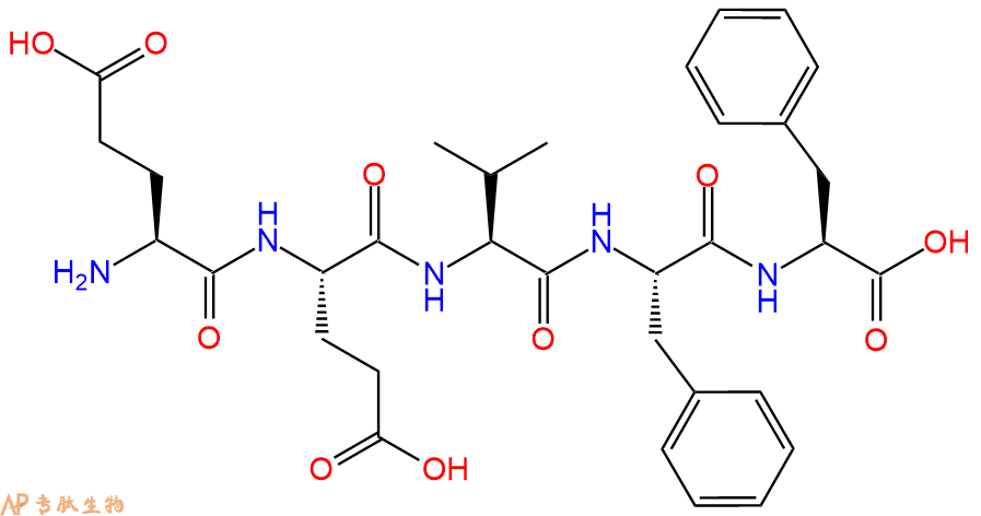 专肽生物产品H2N-Glu-Glu-Val-Phe-Phe-OH