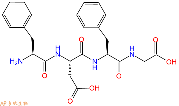 专肽生物产品H2N-Phe-Asp-Phe-Gly-OH