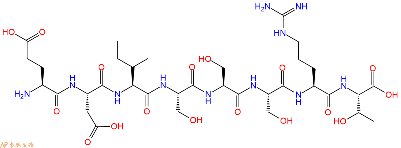 专肽生物产品H2N-Glu-Asp-Ile-Ser-Ser-Ser-Arg-Thr-OH