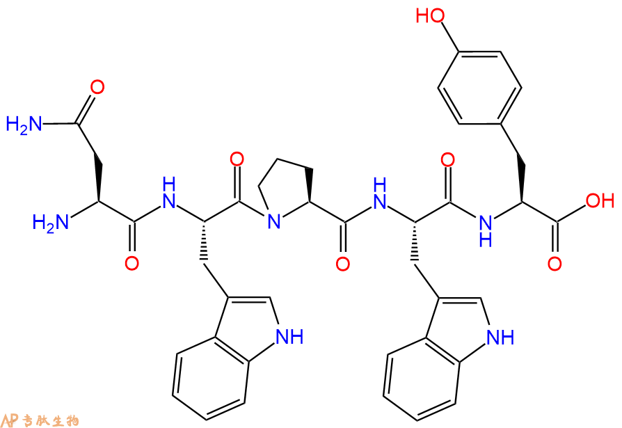 专肽生物产品H2N-Asn-Trp-Pro-Trp-Tyr-OH