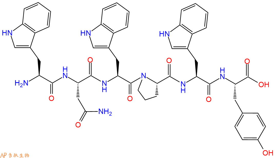 专肽生物产品H2N-Trp-Asn-Trp-Pro-Trp-Tyr-OH