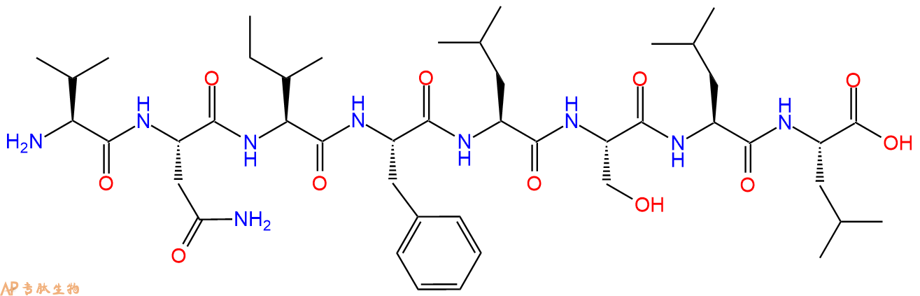 专肽生物产品H2N-Val-Asn-Ile-Phe-Leu-Ser-Leu-Leu-OH