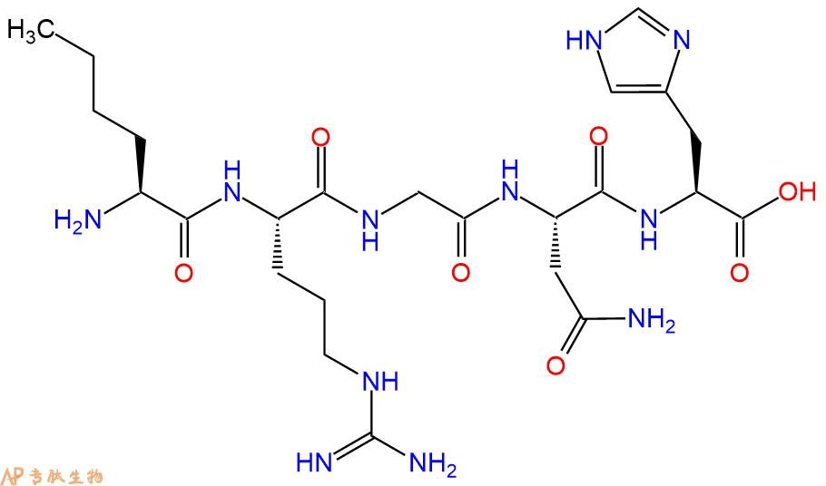专肽生物产品H2N-Nle-Arg-Gly-Asn-His-OH