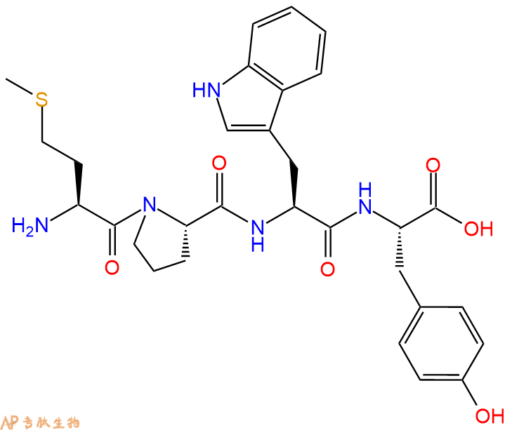 专肽生物产品H2N-Met-Pro-Trp-Tyr-OH
