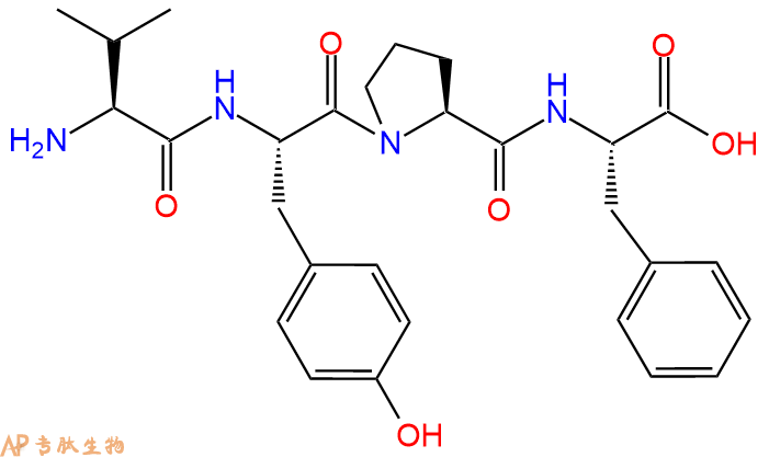 专肽生物产品H2N-Val-Tyr-Pro-Phe-OH