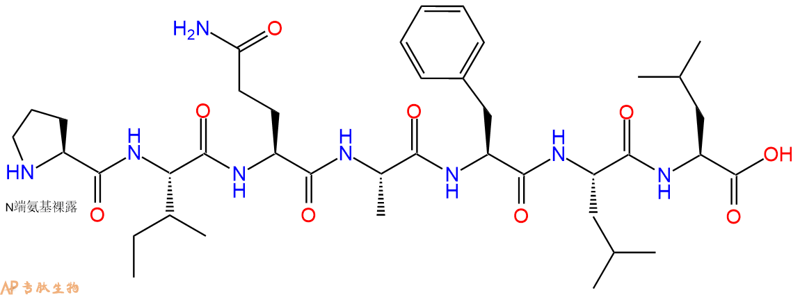 专肽生物产品H2N-Pro-Ile-Gln-Ala-Phe-Leu-Leu-OH